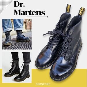 Dr. Martens Women's 1460W Originals Leather Lace-Up Boot Combat Size 9 Grunge